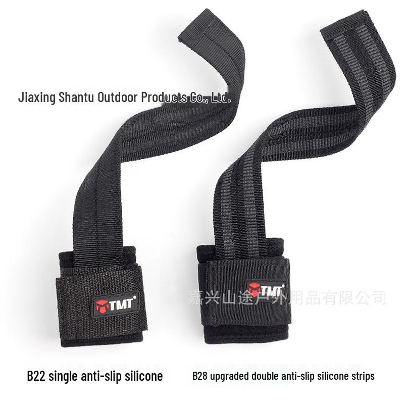 TMT Wrist Wraps & Grip Straps for Men - Non-Slip Powerlifting & Fitness Gloves for Weightlifting & Pull-Ups