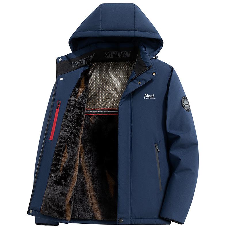 Men's Daily Cotton Jacket Short Lightweight Easy-Carry    Winter Warm Coat