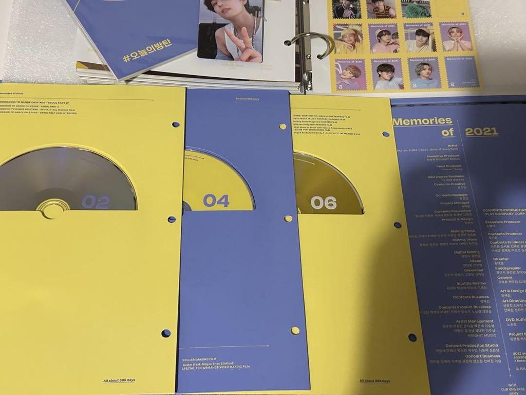 [USED] BTS Memories DVD 2020 RM 2021 Taehyung No Missing Parts