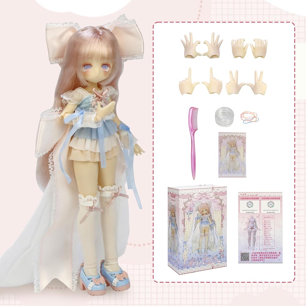 MJD Doll 1/8 Scale Action Figure 20cm PVC ABS Collectible Anime Figure with Outfit