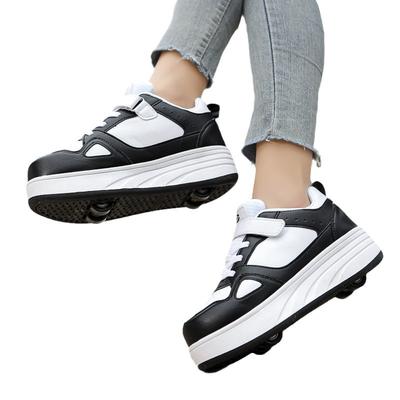 Student Running Shoes Four-wheel Children's Roller Skates Men and Women Detachable Shoes with Wheels Skates