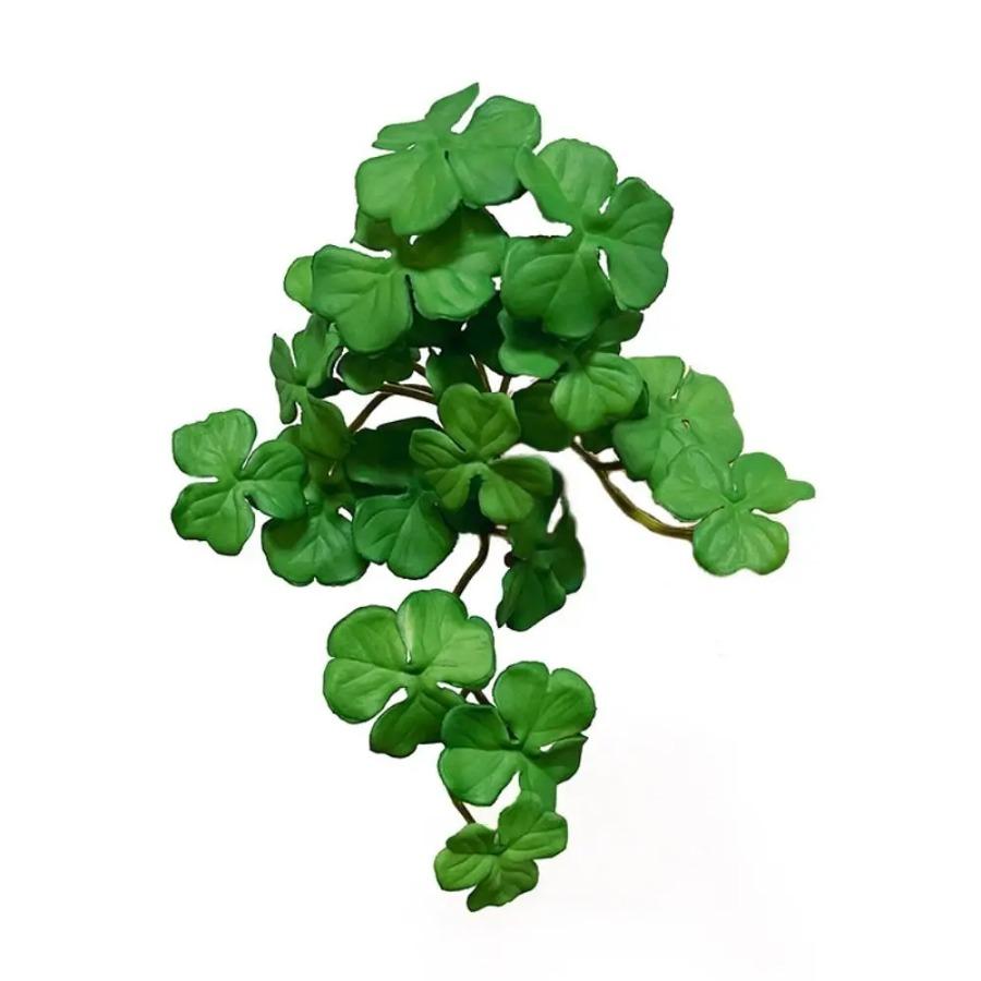 Soft Glue Artificial Plant Green Plants Wall Faux Copper Coin Grass Home Office Wall Hanging Succulent Plants Leaves Home Office