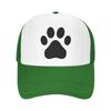 Custom Cool Dog Paw Pattern Baseball Cap Hip Hop Unisex Womens Adjustable Pet Lover Trucker Hat Summer Personalized Dad Hat