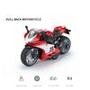 1/12 Scale Ducati Diecast Motorcycle Model Toy, Pull Back Toy with Sound and Light for Kids Toddler Boys Girls Gift Collection