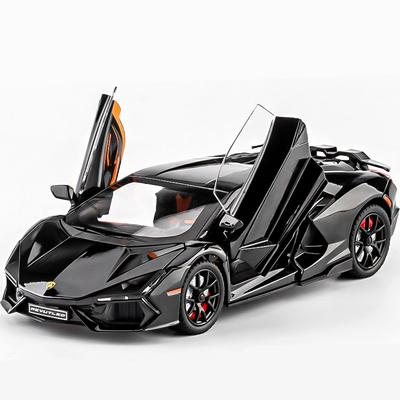 Modellino Auto Sportiva in Lega Lamborghini Revuelto 1/24 Diecasts Metallo Veicoli da Corsa Modello Alta Simulazione Suono e Luci Giocattolo Regalo per Bambini
