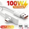 100W USB A To Type C 480mbps Fast Charging Data Cable Premium PVC Elbow Cord for Game for Samsung Xiaomi Phone Laptop 1m/1.5m/2m