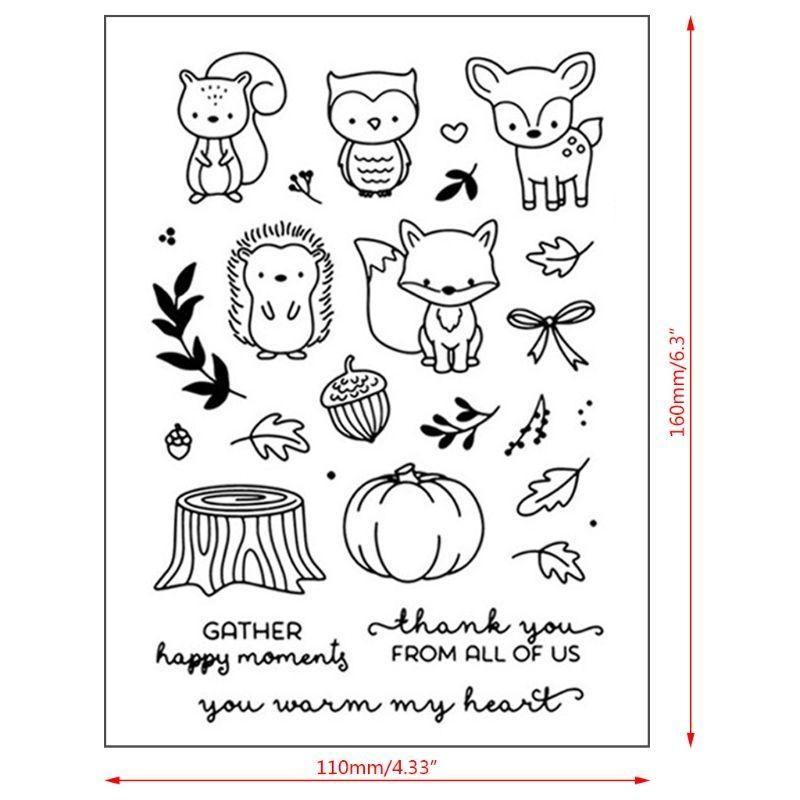 Animals Metal Cutting Dies with Stamp Transparent Silicone Stamp Die Cuts for DIY Christmas Birthday Party Decorations top sale