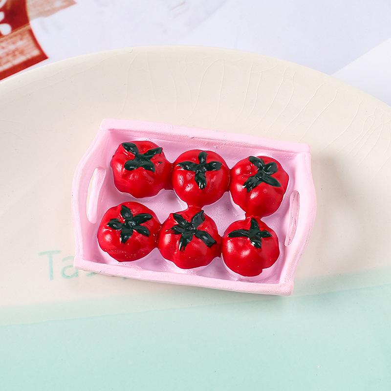Creative Resin Tomato Baguette Simulation Accessory