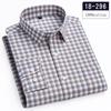 Luxury Hight Qulity 100%Cotton Long-sleeve Shirts for Men Slim Fit Casual Plaid Shirt Houndstooth Office Clothes Elegant Tops