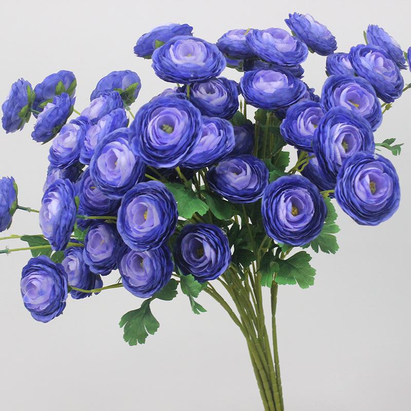 10-Piece Purple Series Artificial Floral Set: Ground Row, Aisle, and Burgundy Wedding Decoration Flowers