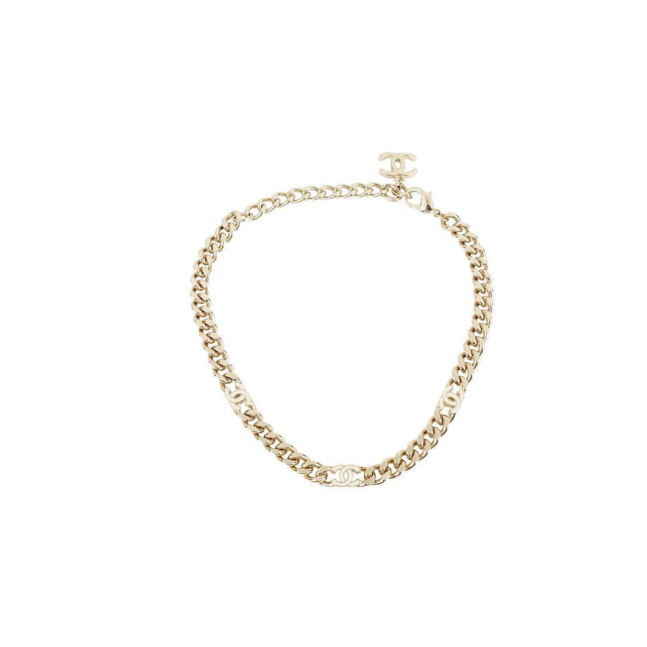

Chanel CC Logo Short Necklace Women necklace Gold AB8298-B08046-NI119 Gold,F