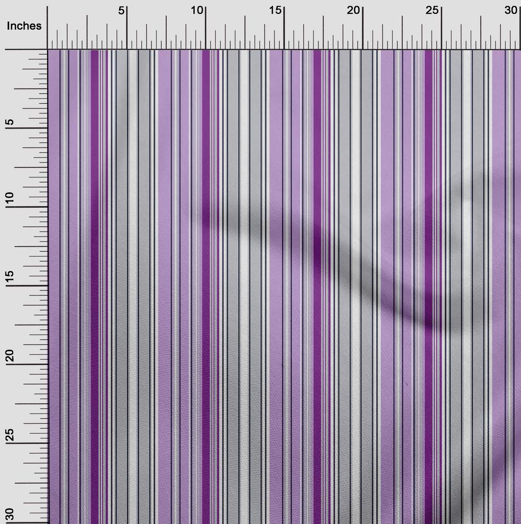 oneOone Cotton Flex Fabric Multicolor Stripe Fabric Prints By Yard 40 Inch