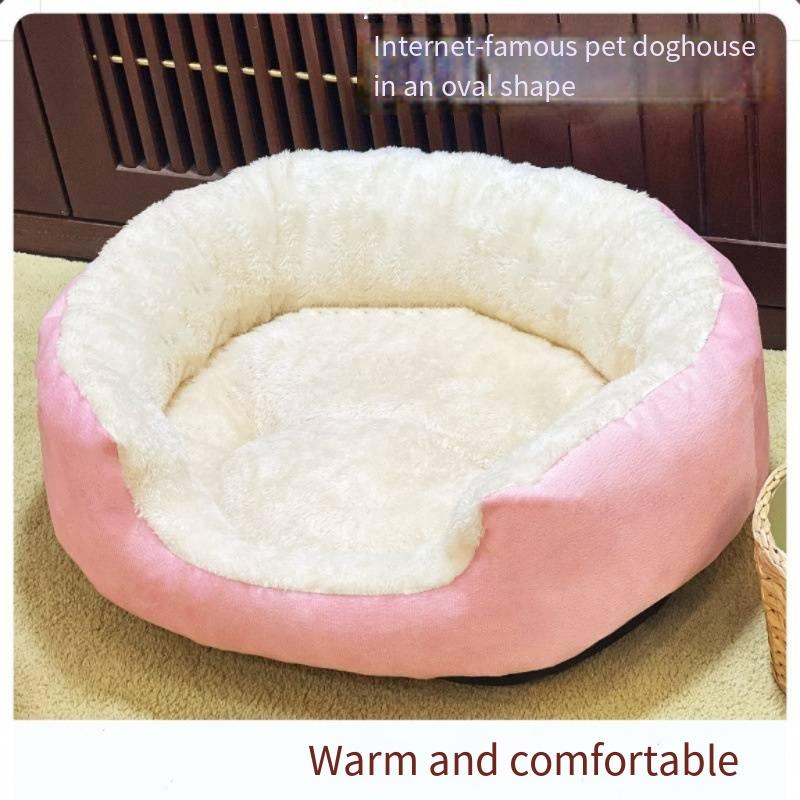 Winter Soft Warm Dog Bed Pets Basket Cat House Sofa for Medium Large Dog Sofa Bed Cushion Dog Bed House Pet Supplies Accessories