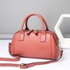High-quality cowhide handbag OEM plus light luxury premium travel bowling bag