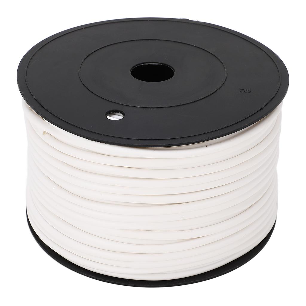 Cable Protector Petal Shape Inside Tightly Hold Printable Cord Protective Tube White 70m Length 3mm Dia 1.5mm²