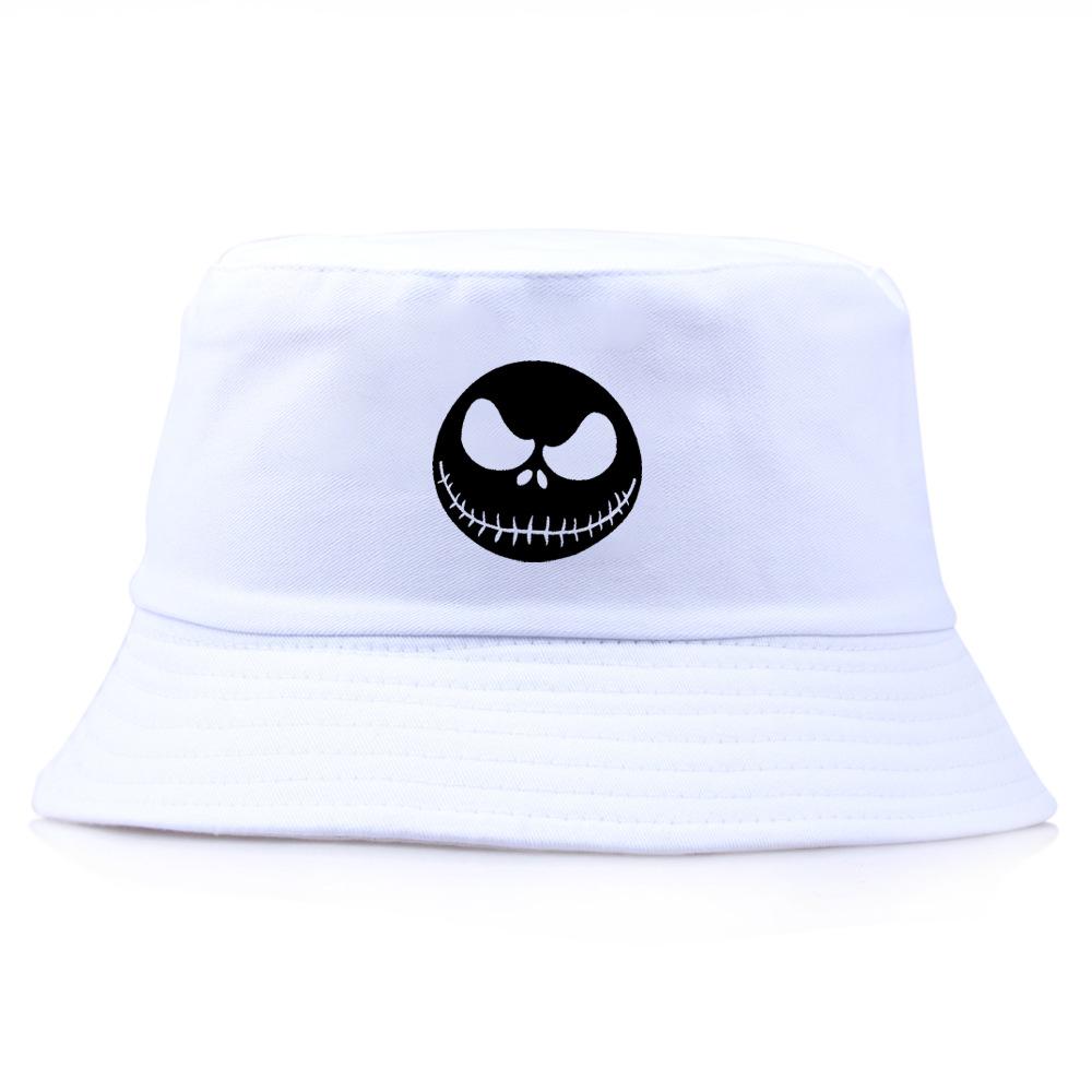 Fashion Grimace Bucket Hat Hip Hop Panama Caps Unisex Sun Visor Hats Wry Face Printed Cap Fisherman Hats Pumpkin Halloween Face