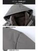 Men's 2025 Winter Business Casual Down Jacket - Hooded, Cold-Proof, Warm White Duck Down for Middle-Aged Men