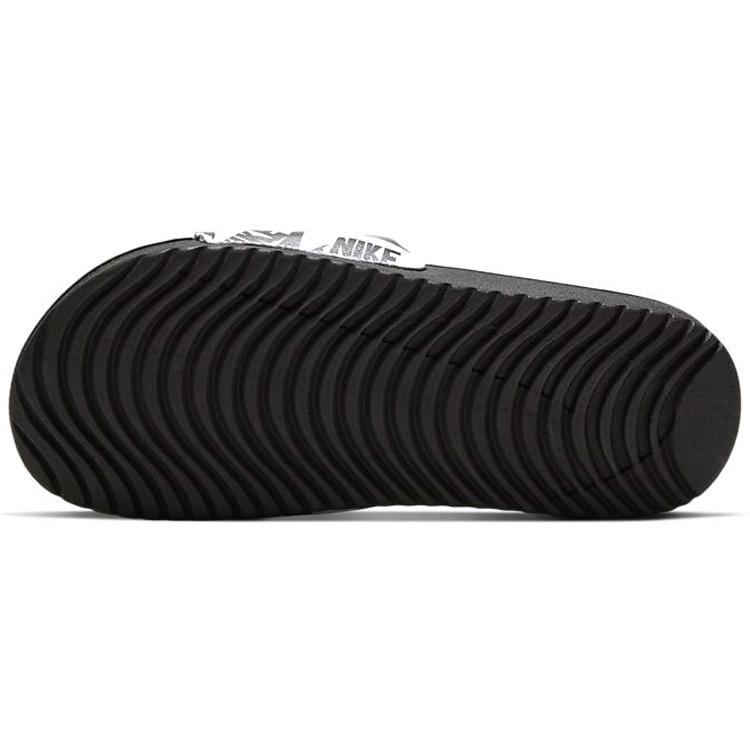 Nike Kawa Stitching Slippers Black White Kids' CT6619-100