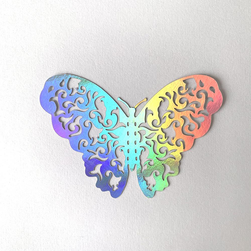 

3D полые наклейки-бабочки, красочное искусство, украшение для дома, вечеринки, спальни, фон, украшение в виде бабочек, настенные наклейки 12 pieces (set)