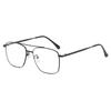 Metal double beam pilot glasses frame retro full frame polygonal big face men's frame with myopia eyes HC