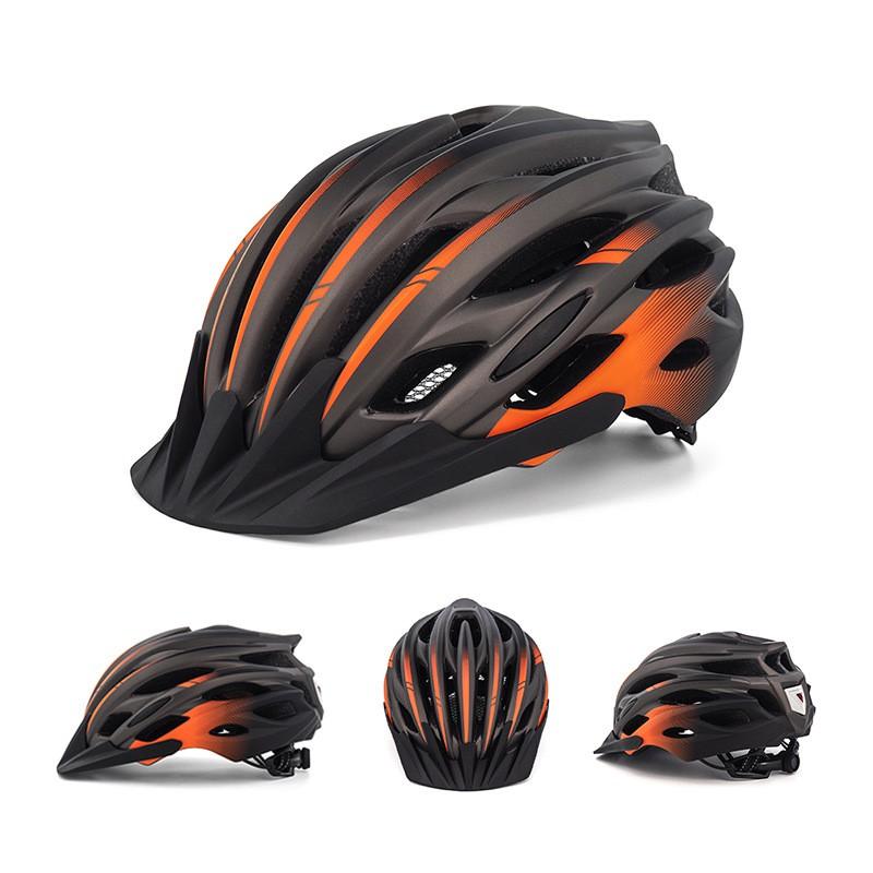 Full-Shell Mountain Bike Helmet Adults Outdoor Trail Cycling Safety Gear With Integrated LED Light