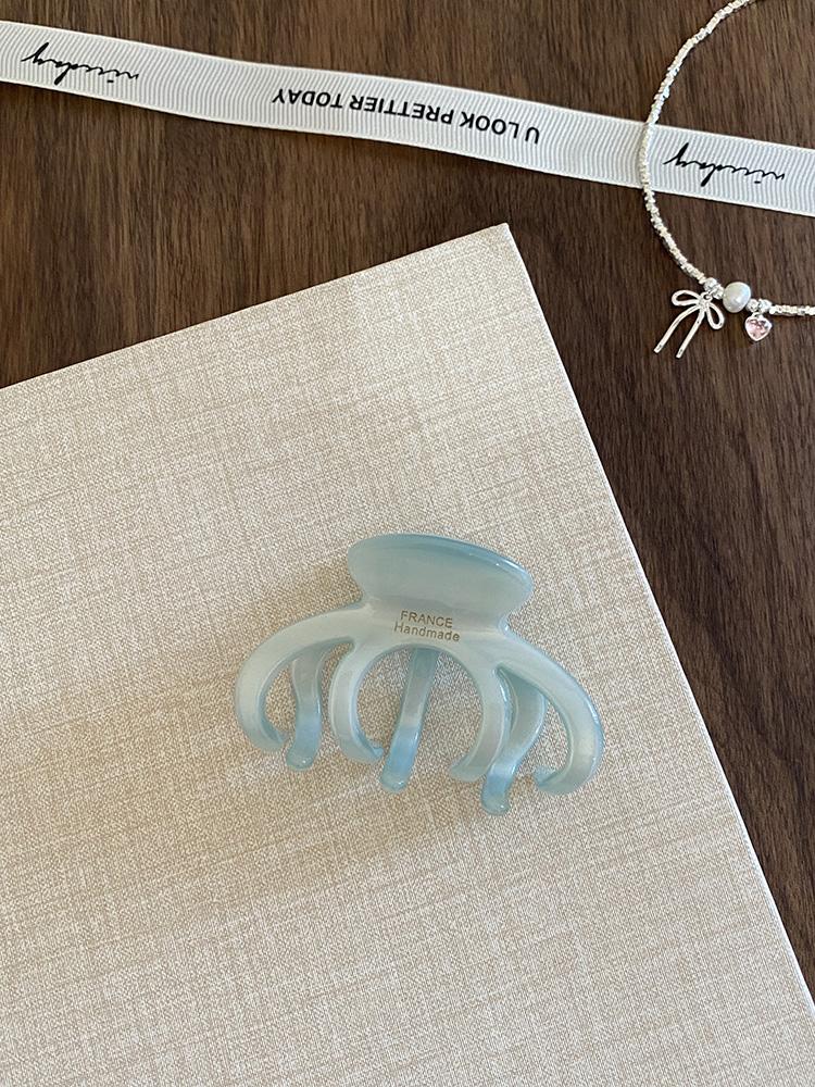 Koreanische Mode Haarklammer   ins Kürbis Mittel Acetat Greifer Einfacher Französischer Stil Halb Hochgesteckt Haar Hai Greifer Haaraccessoire