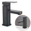 Steel Faucet Basin Faucet Black Plastic Handle Rust
