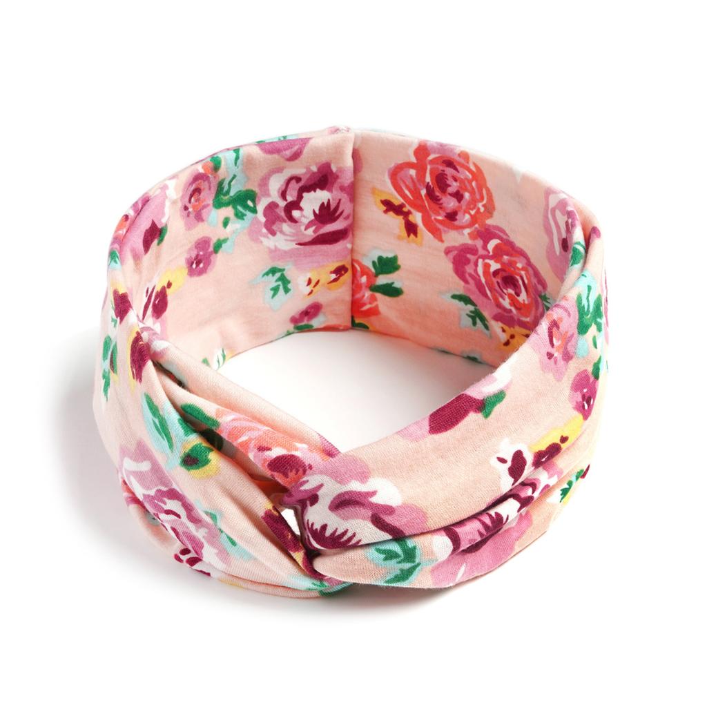 Bohemian Cross Knotted Headband Gypsy Yoga Sports Headband Wide Female Stretch Headband