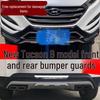 Fits 2015-2018 Hyundai Tucson: Front/rear Bumper Guards, 2018 Model Decorative Bumpers.