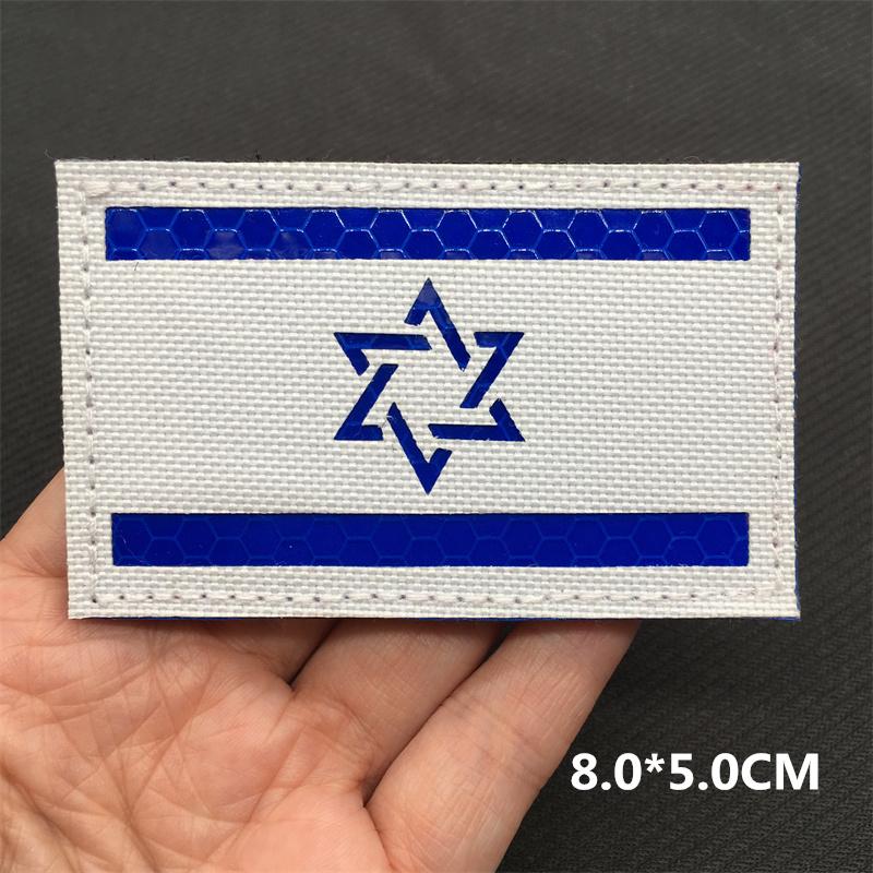 Multicam Ir Tactical Patches Blood Type Reflective Lsrael Flag Patches On Backpack Clothing Outdoor Badges Hookloop