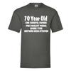 Funny 70th Birthday T-Shirt - 70 Year Old "One Careful Owner" - Novelty Gift