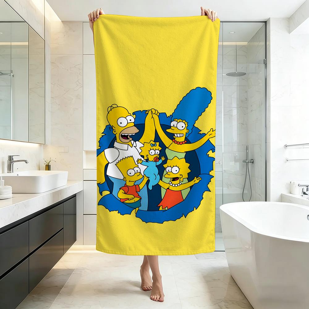 Funny-The SimpsonsS Towel Five-Star Hotel Quality Eco-Friendly Ultra Soft Thick Towels & Beach Towels