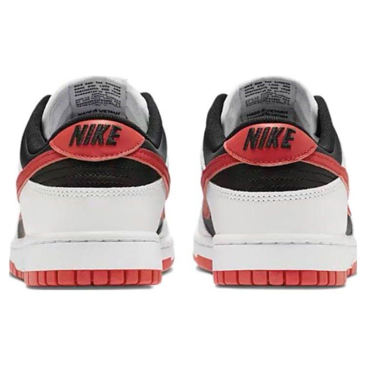 Nike Sneakers Unisex Dunk Low Bianco Nero Rosso University-Red FD9762-061
