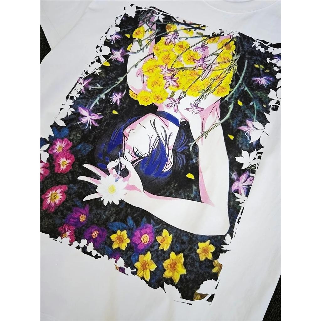 Anime Chainsaw Man Reze Arc T-shirt Man Woman Harajuku Oversized Y2k Short Sleeve O-neck Casual Shirt Gift Female Male Clothing