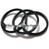 Electrophoresis Black 25*1.5MM Metal Keychain Light Ring Pendant