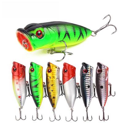 6,5 cm/10 g Schwimmender Kunststoff-Fischköder - 5 Farben, Wellenlauf, Oberflächenfischköder