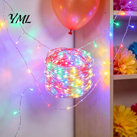 Dimmable Twinkle Lights for Bedroom Copper Wire Fairy with Remote, 8 Modes 10-Level Dimming Timer, Waterproof Battery Operated String Christmas Tree,