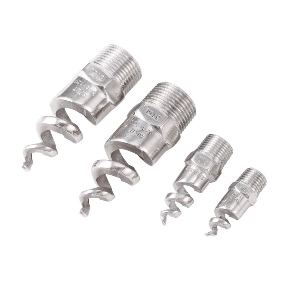 316 Stainless Steel Atomizing Nozzle BSP Thread Spiral Jet Nozzle  Lawn Irrigation