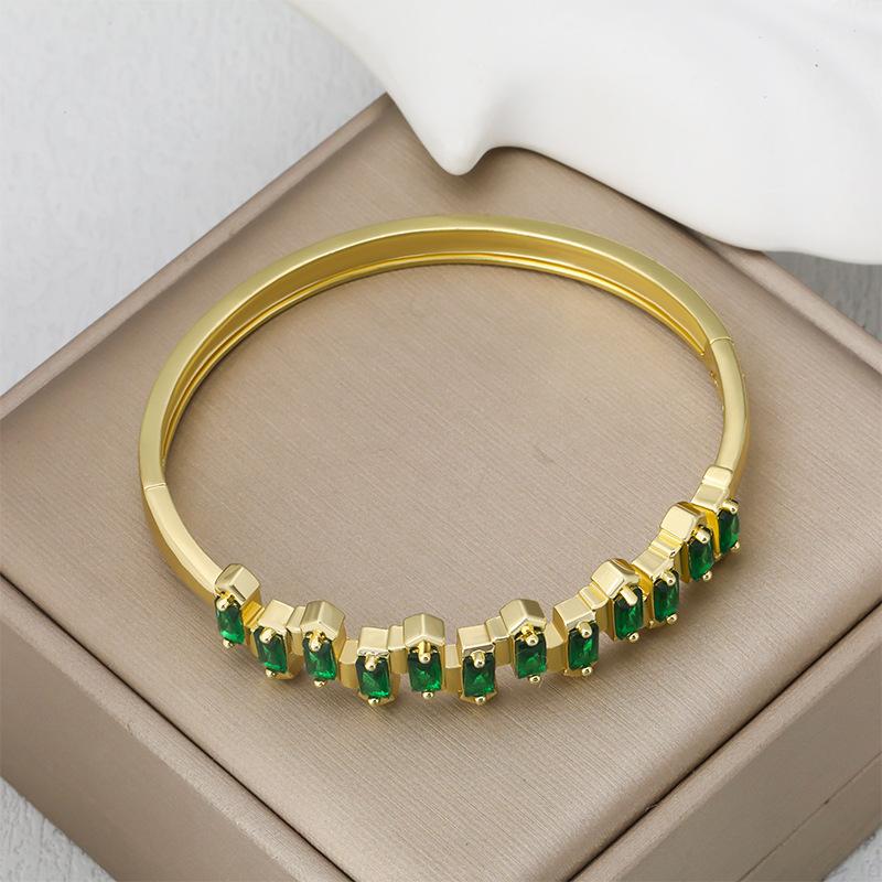 Retro Micro-paved Zircon Bracelet for Women, Niche Light Luxury Versatile Bracelet, Simple Fashion Jewelry