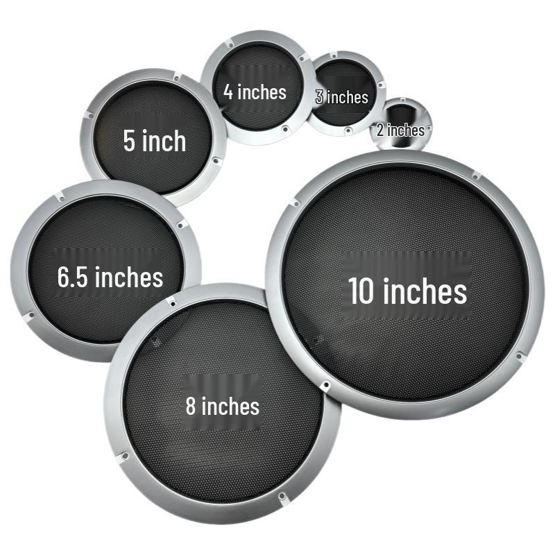 Silver Metal Speaker Car Horn Cover 2-10 Inch