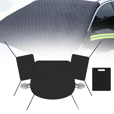 Car Windshield Cover Thicken Protector with Side Window & Mirror for Sedan Most Cars