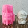 Silicone Cartoon Flower Girl Miniature Statue Sculpture Mold For DIY Craft Projects Resin Plasters Concrete Casting