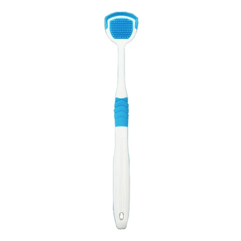 Soft Silicone Tongue Cleaners Adult Kids Reusable Silicone Tongue Scraper Brush Washable Tongue Fresh Breath Oral Hygiene Tool