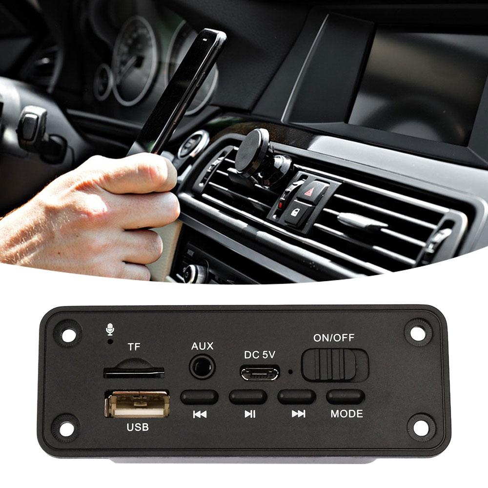5V Bluetooth MP3/WMA/WAV Decoder Board Audio Module 2*3W Amplifier Wireless USB TF Radio AUX FM MP3 Player For Car Accessary