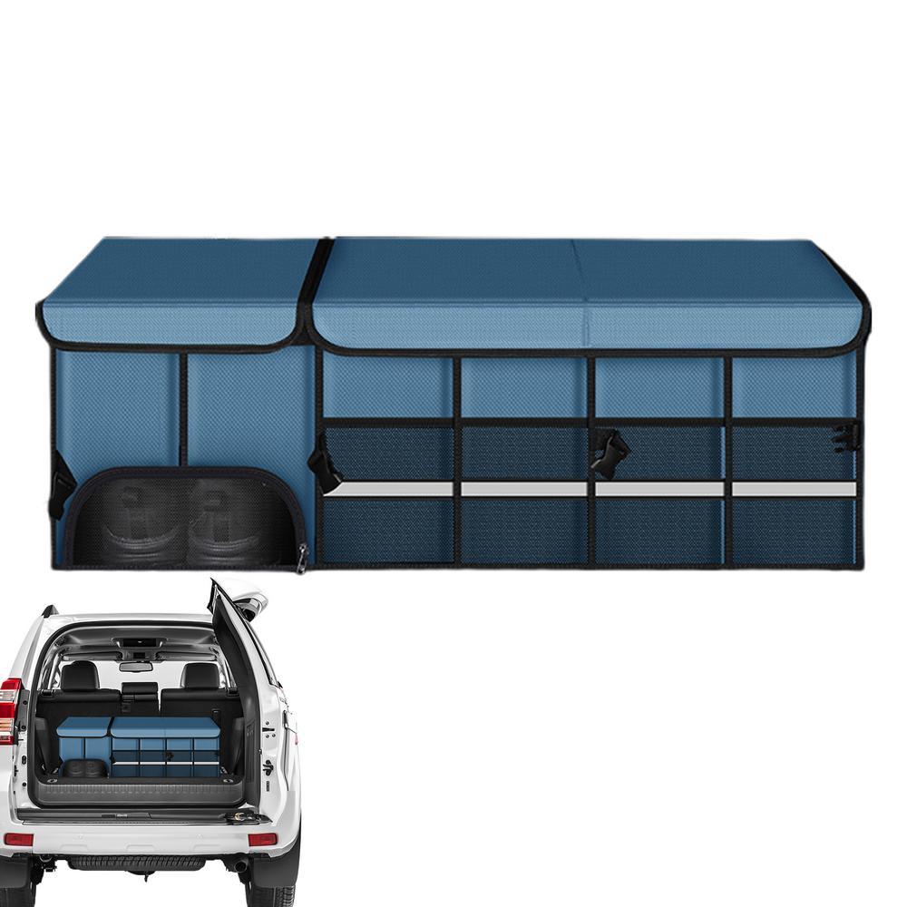 Car Trunk Storage Box Foldable Large Capacity Storage Box Portable Storage Box With Handle Oxford Cloth Organizer For Outdoor