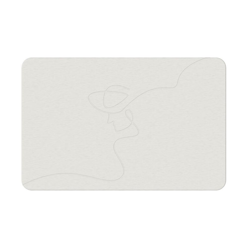 

Indoor Diatomite Stone Bath Mat Diatom Mud Soft Mat Water Absorption Quick Drying Diatomite Stone Shower Mat Entryway Rugs 50x80CM