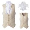 2025 Medieval Gothic Vest: Spring & Fall Unisex Stage Bowknot Performance Costume