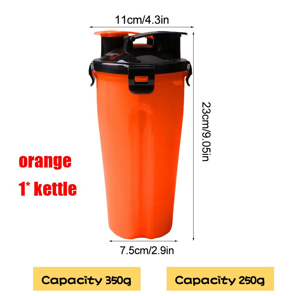 Portable 2 In 1 Pet Food Water Food Container with Folding Silicone Pet Bowls Outdoor Travel Dog Feeder Cup Pets Supplies