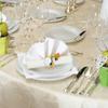 Christmas Napkin Rings Set of 6 Snowman Metal Napkin Ring Holders for Dining Table Decor for