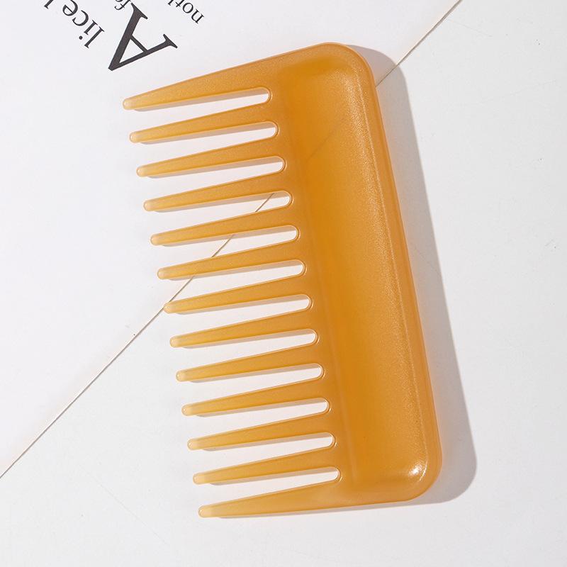 Rectangular Wide Tooth Comb Plastic Flat Combs Hair Massage Smoothing Hairdressing Styling Tool